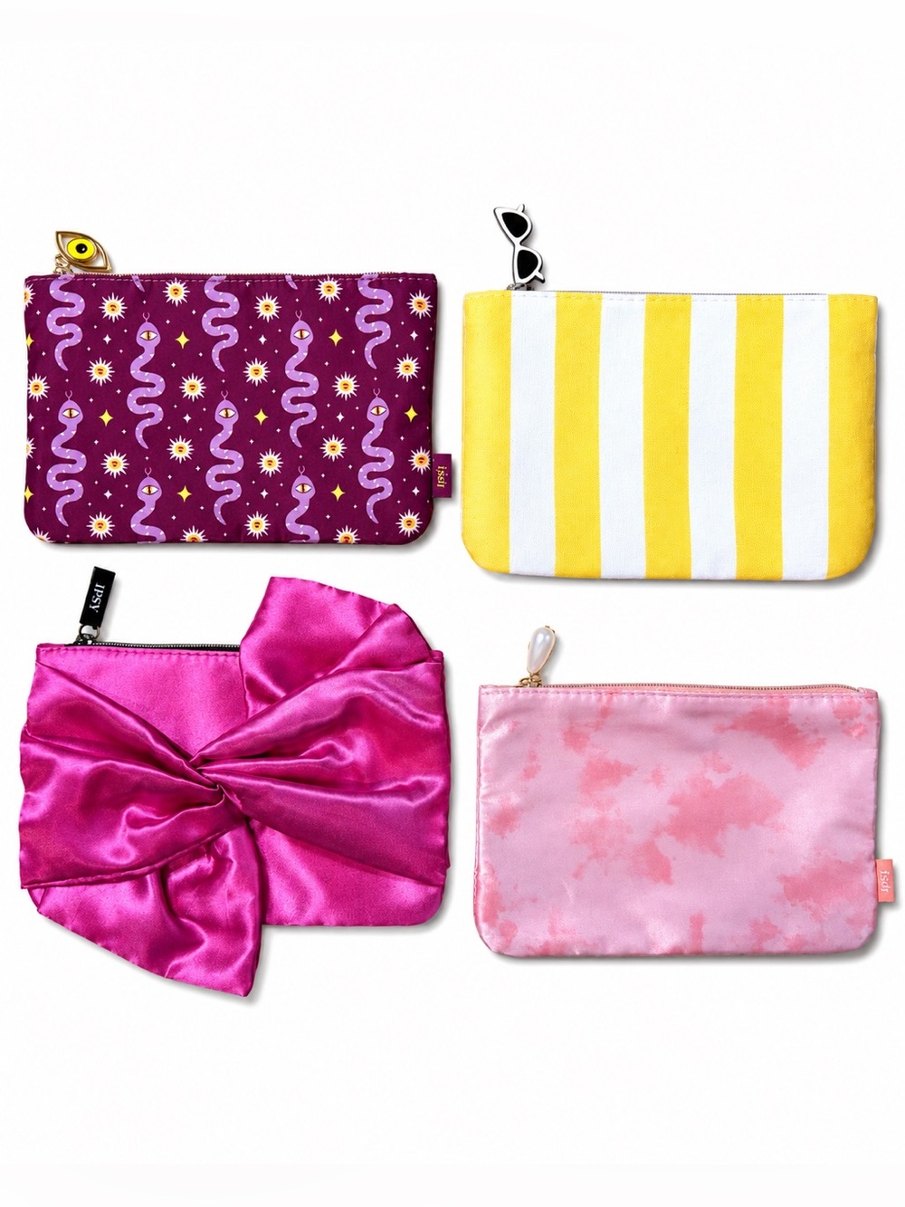 📦 IPSY Glam Bag Cosmetic Pouch Bundle (Set of 4) - 2025 & 2026